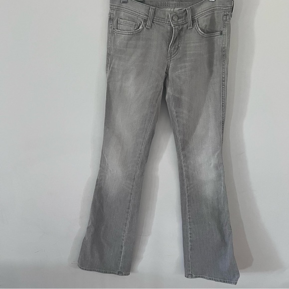 Citizens of Humanity Y2K Style Light Grey Ingrid Flare Jeans | Size 26| - Picture 3 of 9